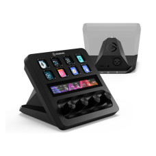 Elgato Stream Deck + XLR - Audio Mixer & Controller, Rear XLR-to-USB Mic Interface, Compatible with any Mic for Podcasting, Streaming, Content Creators, dials and LCD keys, PC/Mac